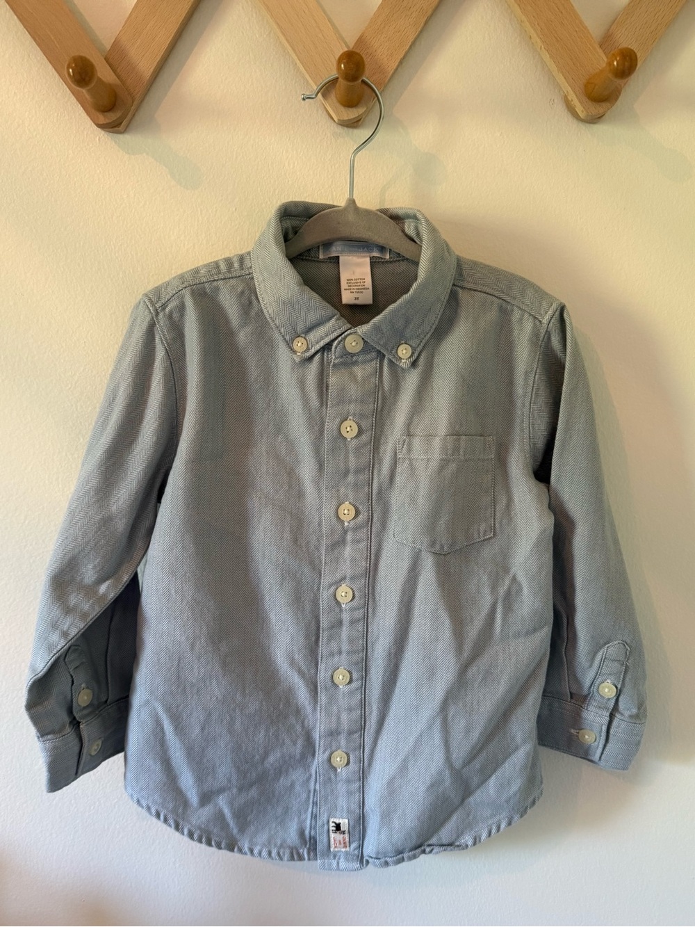 Janie and Jack Light Blue Classic Button-Down